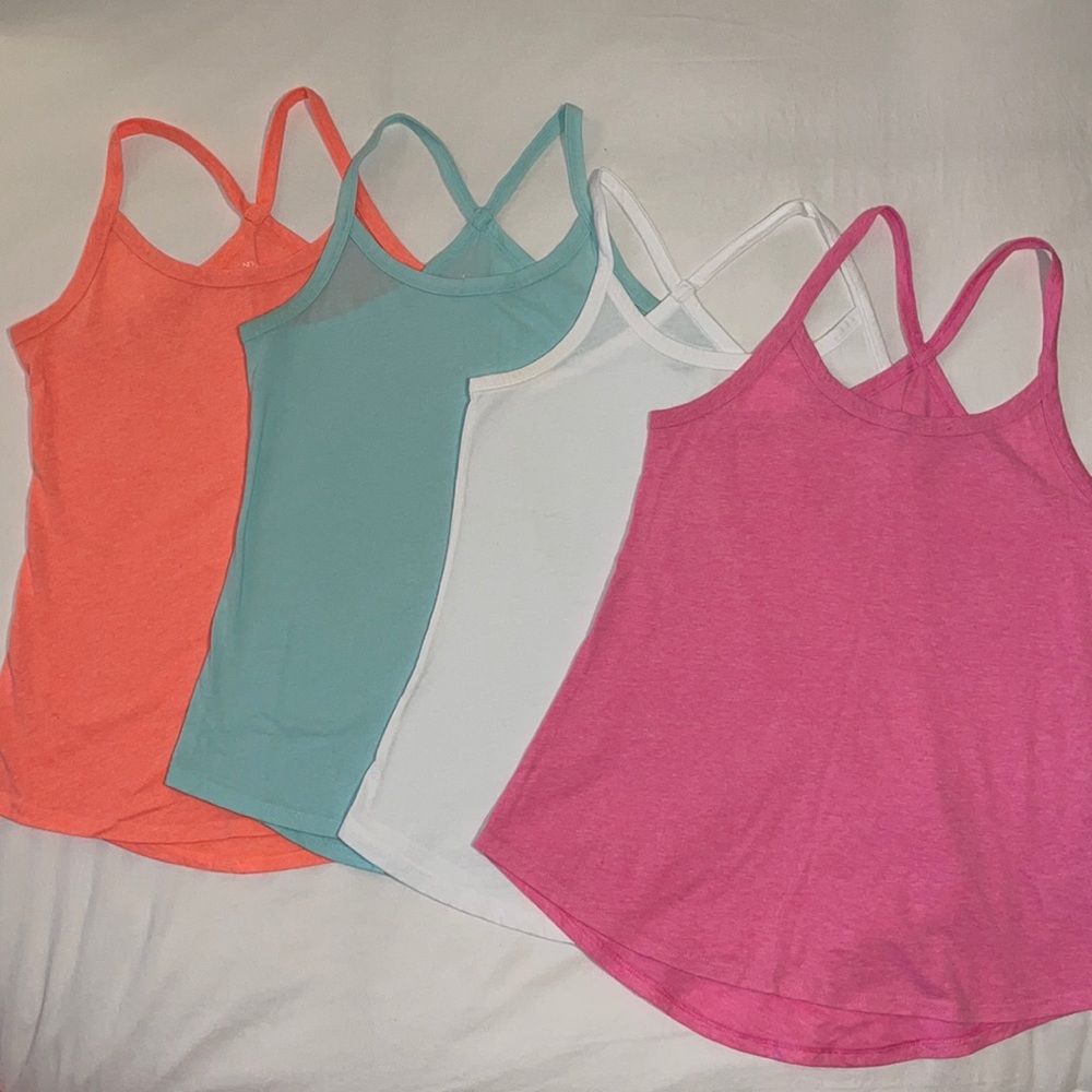 4 Soft racer back athletic tank top Small 3-5
